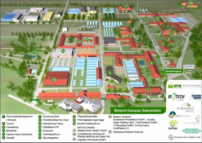 Standortplan Green Gate Gatersleben